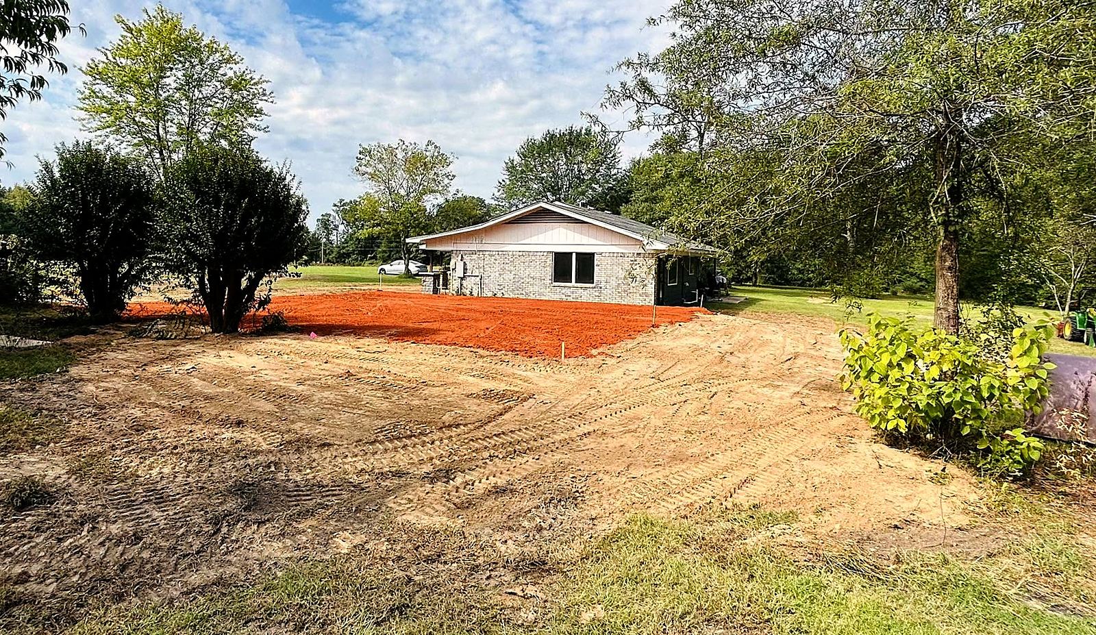House pad graded and ready — Fouke, AR