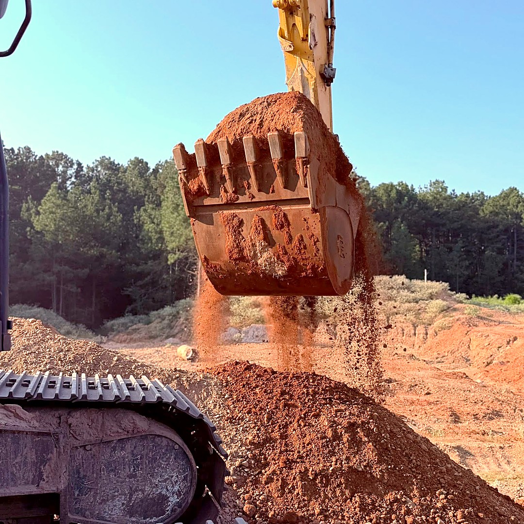Loading out fill — site prep, Fouke AR