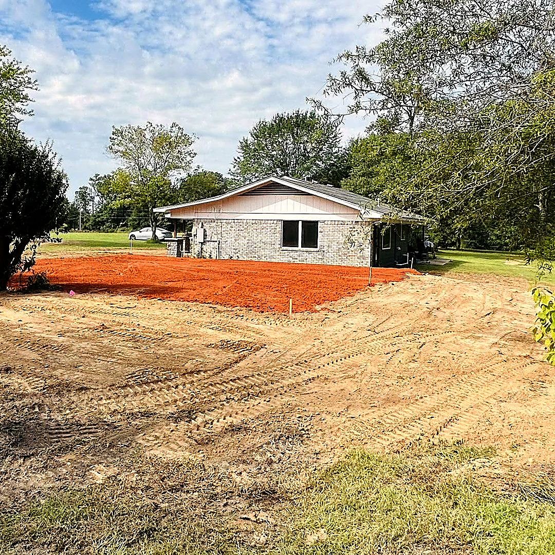 House pad graded & ready — Fouke AR