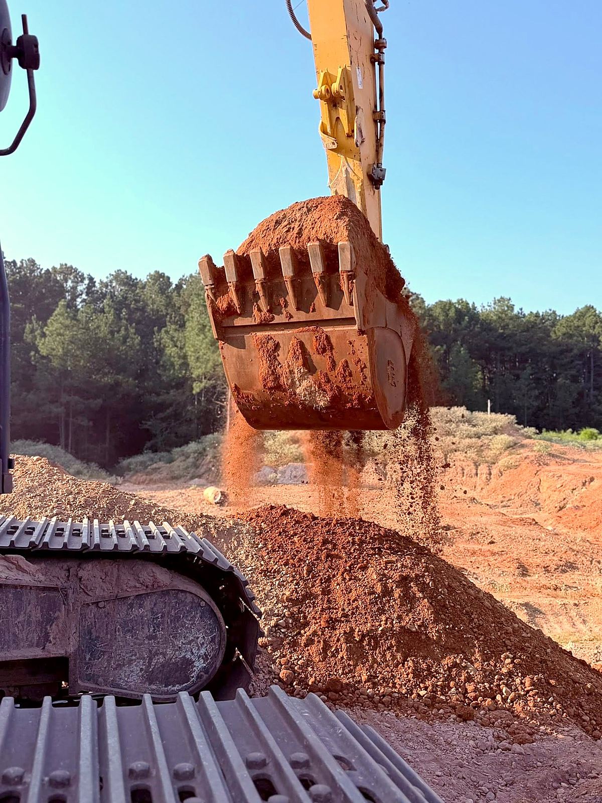 Heavy material moving out